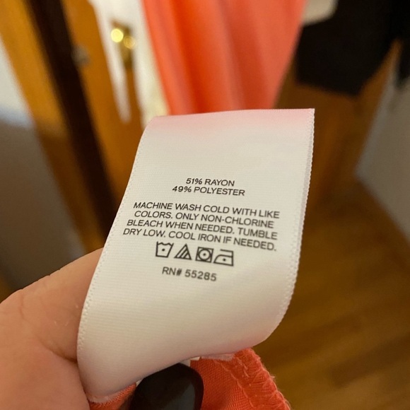 EXPRESS (PRICE DROP ⬇️). Nwt Satin Coral Slip Midi Dress From original $99 - Picture 6 of 8